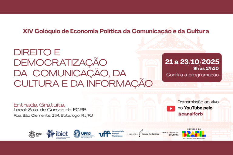 XIV Colóquio de Economia Política da Comunicação e da Cultura Será Realizado de 21 a 23 de Outubro Imagem do artigo