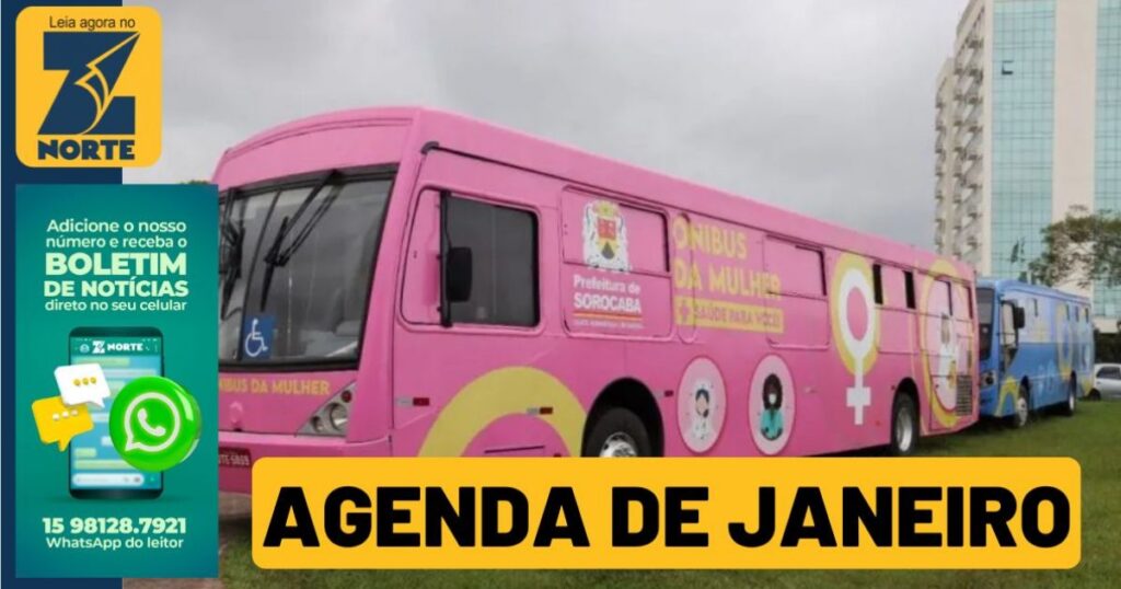 Agenda de Janeiro dos Ônibus Azul e Rosa da Saúde é Divulgada pela Prefeitura