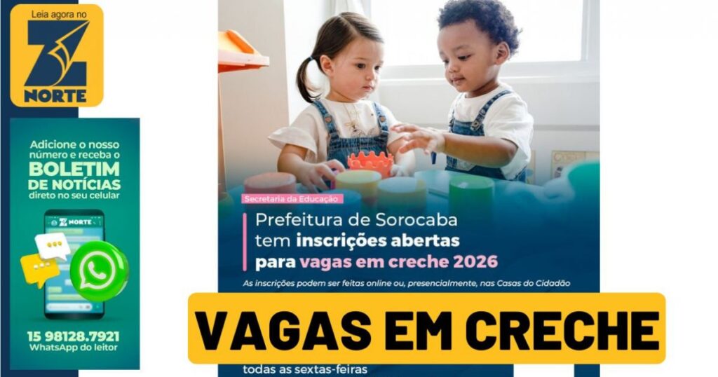 Vagas em Creche para 2026: Inscrições Abertas em Sorocaba Vagas em Creche para 2026: Inscrições Abertas em Sorocaba