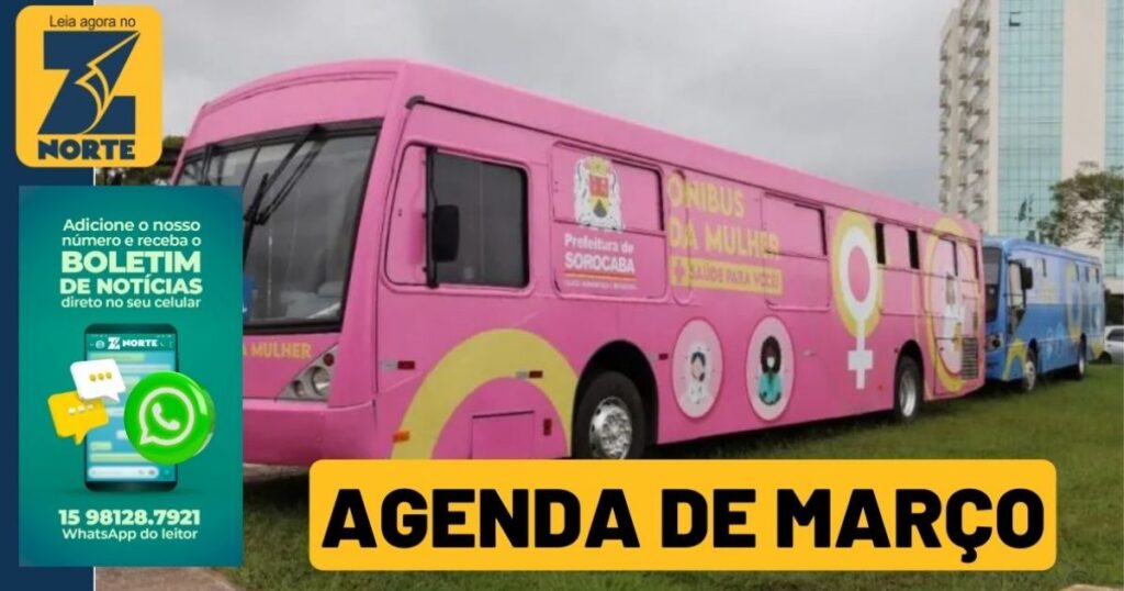Ônibus Azul e Rosa da Saúde de Sorocaba: Agenda de Março Revelada