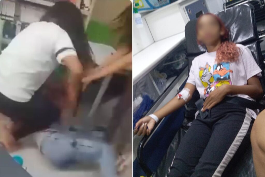 Adolescente é agredida por colega em escola estadual de São Vicente; Vídeo mostra a violência