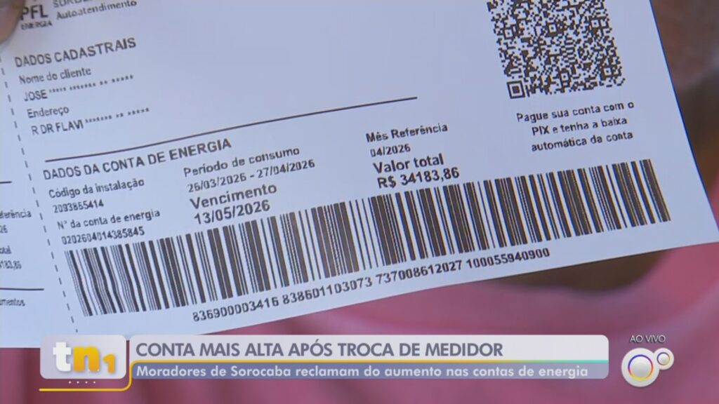 Morador de Sorocaba Recebe Conta de Luz de R$ 34 Mil; CPFL Reconhece Problema e Promete Revisão