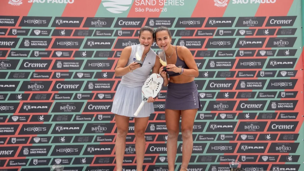 Beach Tennis: Vitória Paranaense no Sand Series São Paulo com Marchezini e Cariani Beach Tennis: Vitória Paranaense no Sand Series São Paulo com Marchezini e Cariani